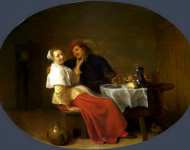 Hendrick Sorgh - Two Lovers at Table